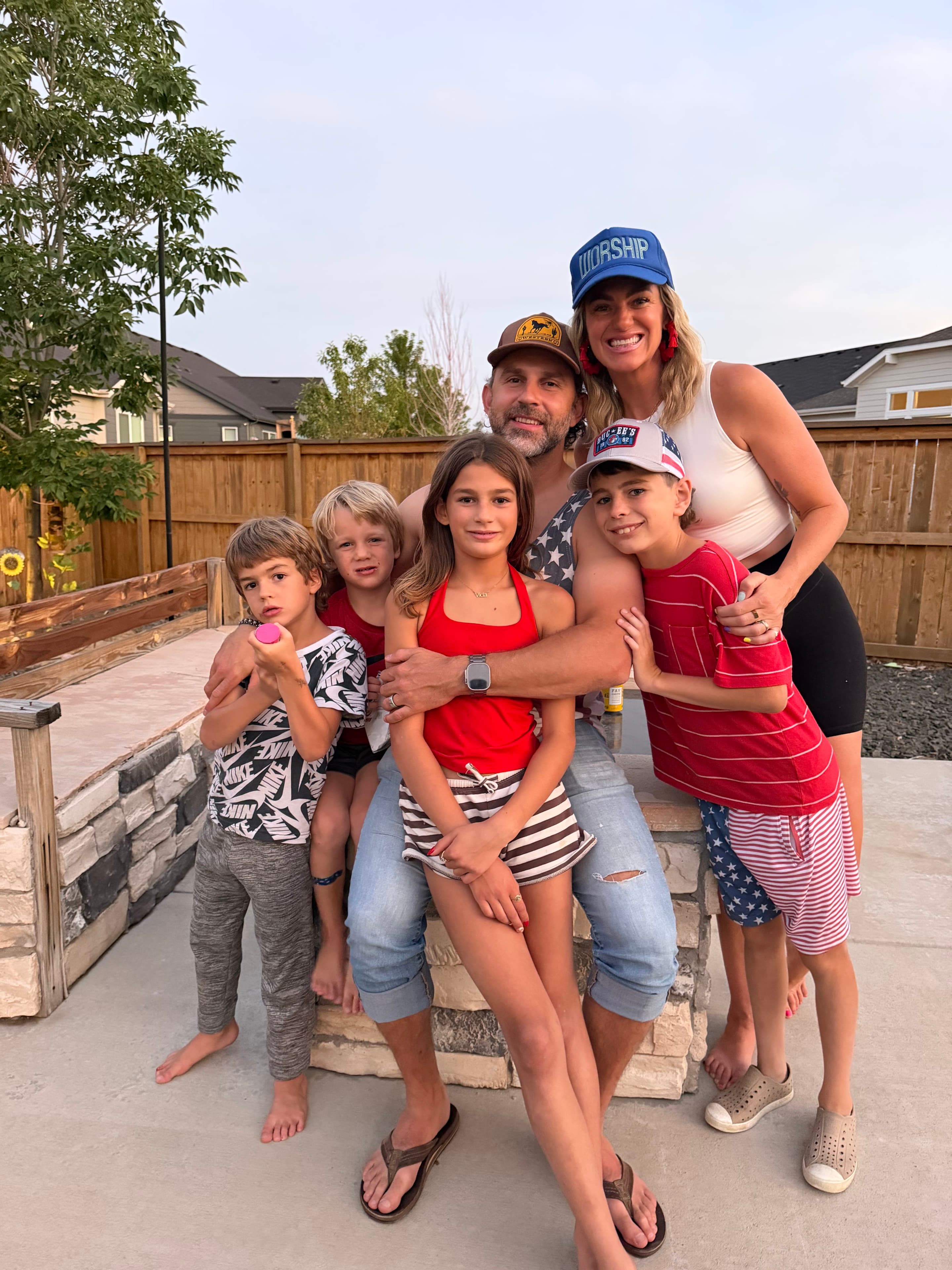 Zak with his family